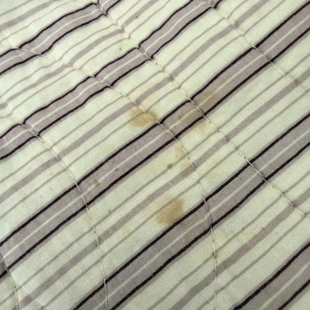Vtg Cottagecore Quilt Full Queen Floral Shams Rose Reversible Striped Bedspread